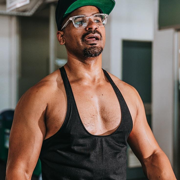 Professional gym interior with strength equipment